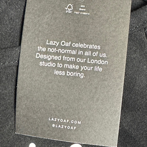 LAZY OAF NWT Happy Sad Gilet Dress Black White Dual Zipper Sleeveless Skater XS - Picture 4 of 16